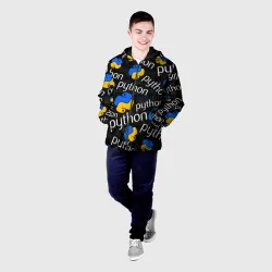 Мужская куртка 3D Python Пайтон питон узор - фото 2