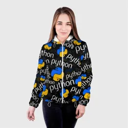 Женская куртка 3D Python Пайтон питон узор - фото 2