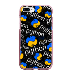 Чехол для iPhone 7Plus/8 Plus матовый Python Пайтон питон узор