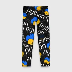 Детские леггинсы 3D Python Пайтон питон узор