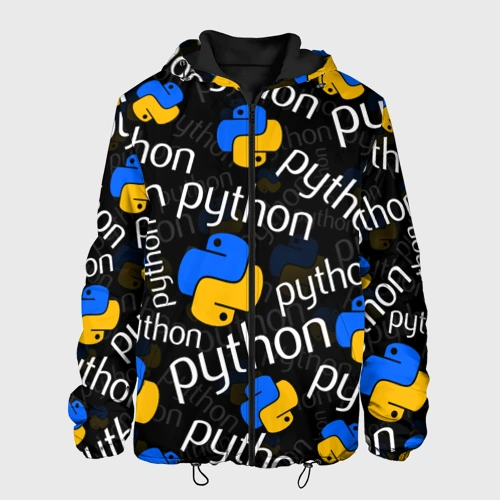 Мужская куртка 3D Python Пайтон питон узор