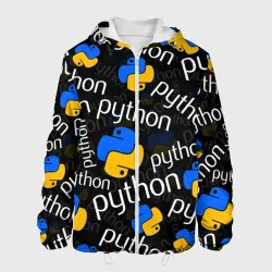 Мужская куртка 3D Python Пайтон питон узор