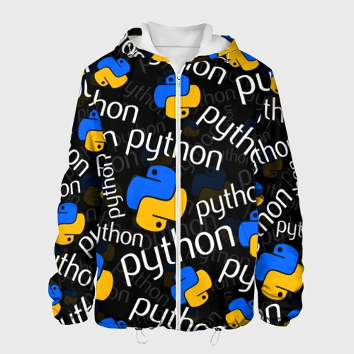 Мужская куртка 3D Python Пайтон питон узор