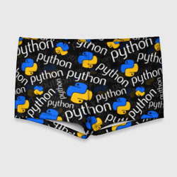 Мужские купальные плавки 3D Python Пайтон питон узор