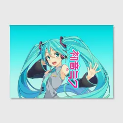 Холст прямоугольный Hatsune Miku Мику Хацунэ - фото 2