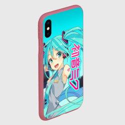 Чехол для iPhone XS Max матовый Hatsune Miku Мику Хацунэ - фото 2
