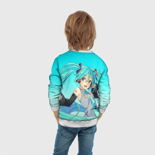 Детский свитшот 3D Hatsune Miku Мику Хацунэ, цвет 3D печать - фото 6