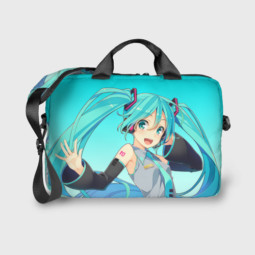 Сумка для ноутбука 3D Hatsune Miku Мику Хацунэ, цвет 3D печать - фото 2