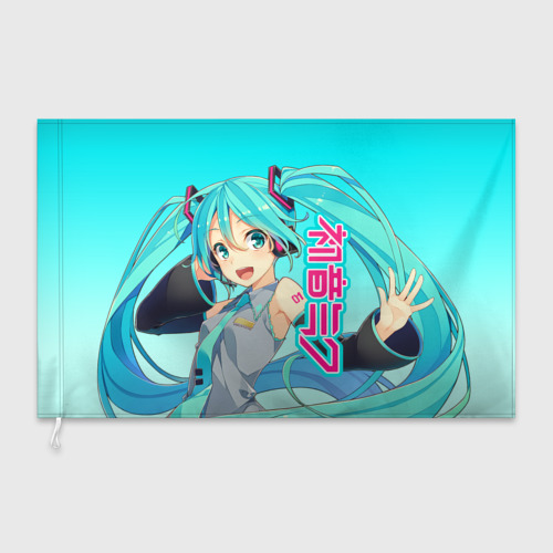 Флаг 3D Hatsune Miku Мику Хацунэ - фото 3