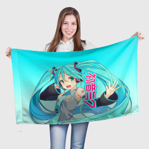 Флаг 3D Hatsune Miku Мику Хацунэ