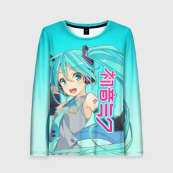 Женский лонгслив 3D Hatsune Miku Мику Хацунэ