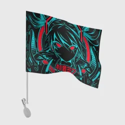 Флаг для автомобиля Мику Хацунэ Hatsune Miku