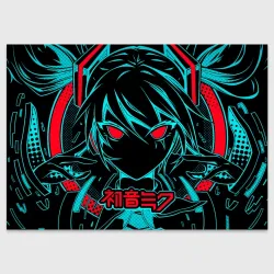 Поздравительная открытка Мику Хацунэ Hatsune Miku