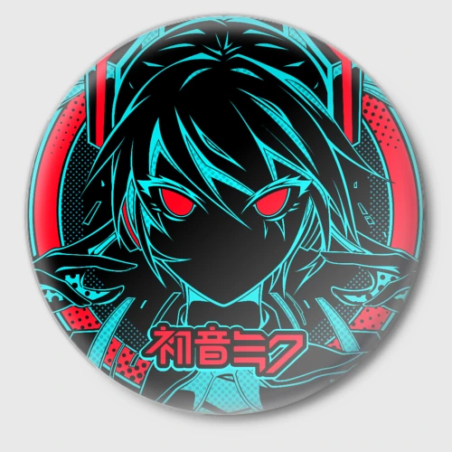 Значок Мику Хацунэ Hatsune Miku