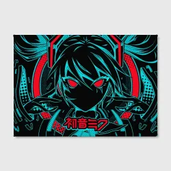 Холст прямоугольный Мику Хацунэ Hatsune Miku - фото 2