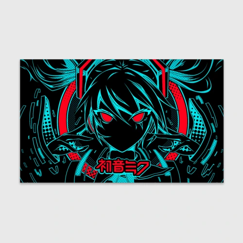 Бумага для упаковки 3D Мику Хацунэ Hatsune Miku