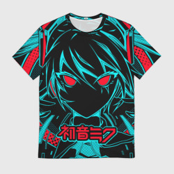 Мужская футболка 3D Мику Хацунэ Hatsune Miku