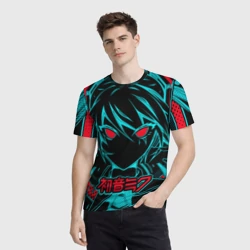 Мужская футболка 3D Мику Хацунэ Hatsune Miku - фото 2