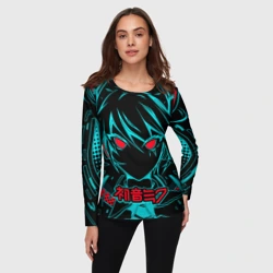 Женский лонгслив 3D Мику Хацунэ Hatsune Miku - фото 2