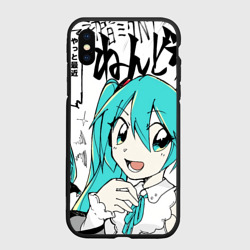 Чехол для iPhone XS Max матовый Hatsune Miku Vocaloid