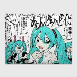 Обложка для студенческого билета Hatsune Miku Vocaloid