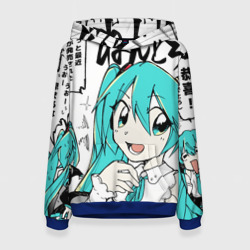 Женская толстовка 3D Hatsune Miku Vocaloid