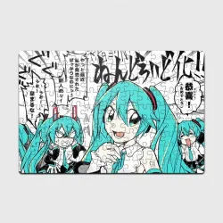 Головоломка Пазл магнитный 126 элементов Hatsune Miku Vocaloid