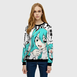 Женский свитшот 3D Hatsune Miku Vocaloid - фото 2