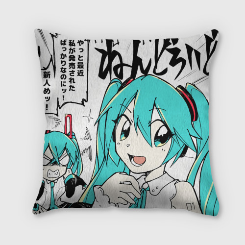 Подушка 3D Hatsune Miku Vocaloid - фото 2