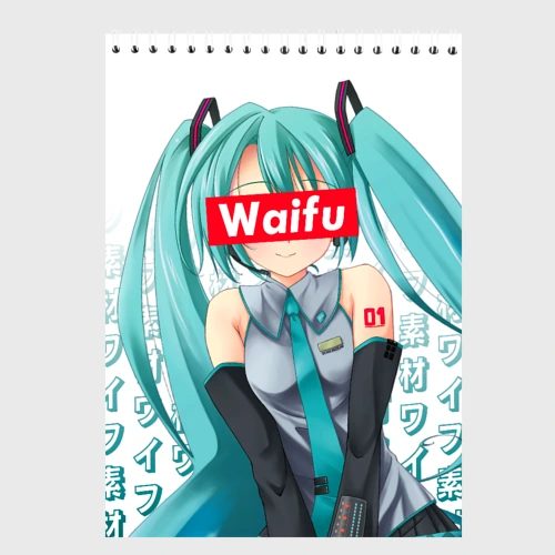 Скетчбук Waifu - Hatsune Miku