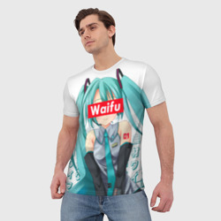 Мужская футболка 3D Waifu - Hatsune Miku - фото 2