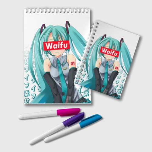 Блокнот Waifu - Hatsune Miku