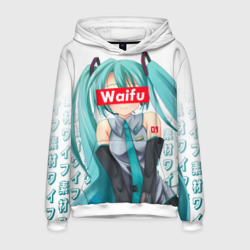 Мужская толстовка 3D Waifu - Hatsune Miku