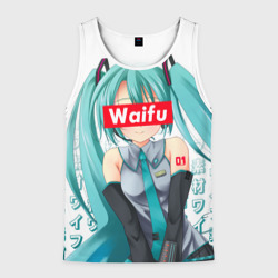 Мужская майка 3D Waifu - Hatsune Miku