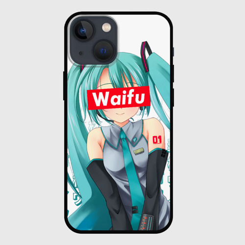 Чехол для iPhone 13 mini Waifu - Hatsune Miku