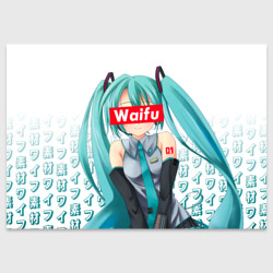 Поздравительная открытка Waifu - Hatsune Miku