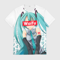 Мужская футболка 3D Waifu - Hatsune Miku