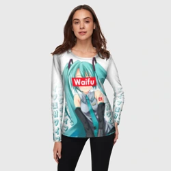 Женский лонгслив 3D Waifu - Hatsune Miku - фото 2
