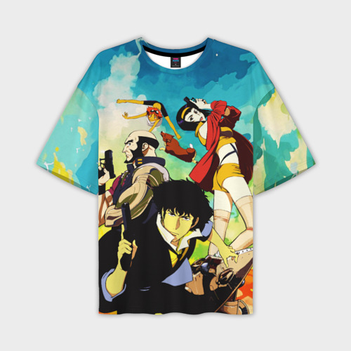 Мужская футболка oversize 3D Cowboy Bebop All, цвет 3D печать