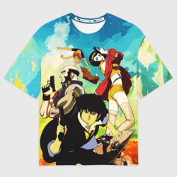 Мужская футболка oversize 3D Cowboy Bebop All