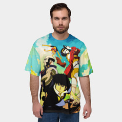 Мужская футболка oversize 3D Cowboy Bebop All - фото 2