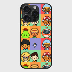 Чехол силиконовый для Apple iPhone 15 Pro матовый Toca Boca world hero
