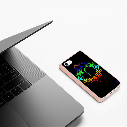 Чехол для iPhone 5/5S матовый Мелиодас 7 смертных грехов цветной, цвет светло-розовый - фото 5