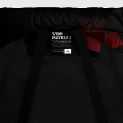 Мужская зимняя куртка 3D Ducati black red line - фото 7