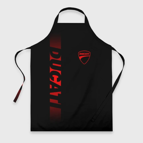 Фартук 3D Ducati black red line