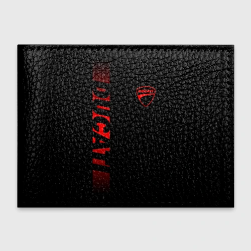 Обложка для студенческого билета Ducati black red line
