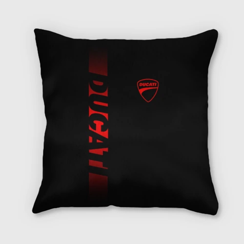 Подушка 3D Ducati black red line