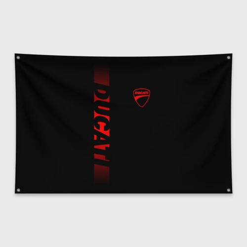 Флаг-баннер Ducati black red line