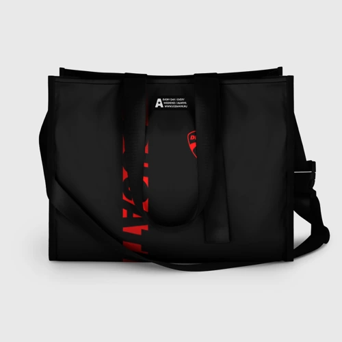 Сумка-шоппер 3D Ducati black red line