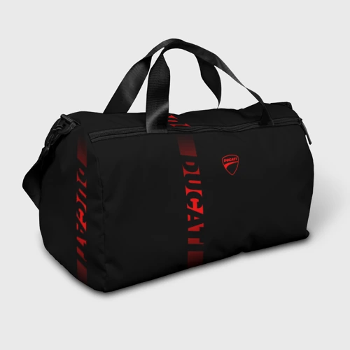 Сумка спортивная 3D Ducati black red line